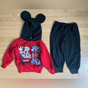 Vintage Christmas Mickey Mouse Set